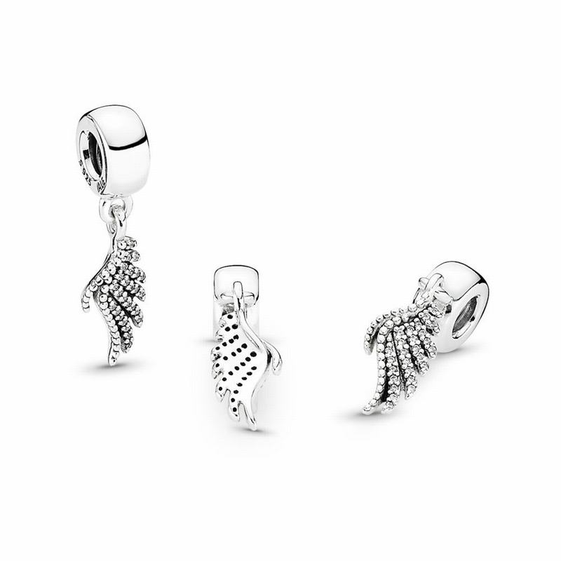 Pandora Australia Majestic Feather Dangle Charm - Sterling Silver | NZEFPL709